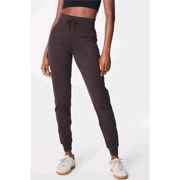 Spanx SPANXsmooth™ SoftStretch Slim Joggers Truffle Brown Heather Xs - Picture 1 of 12
